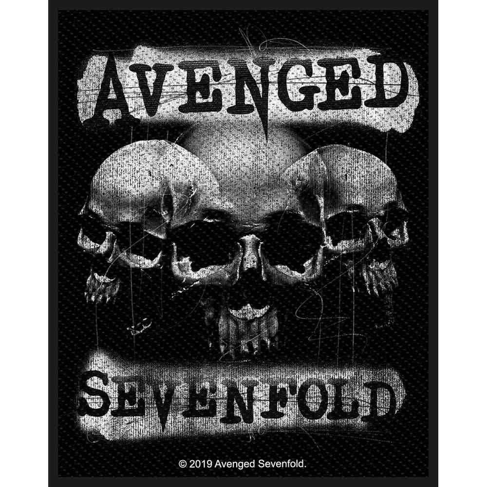 Avenged Sevenfold - 3 Skulls Patch - Black
